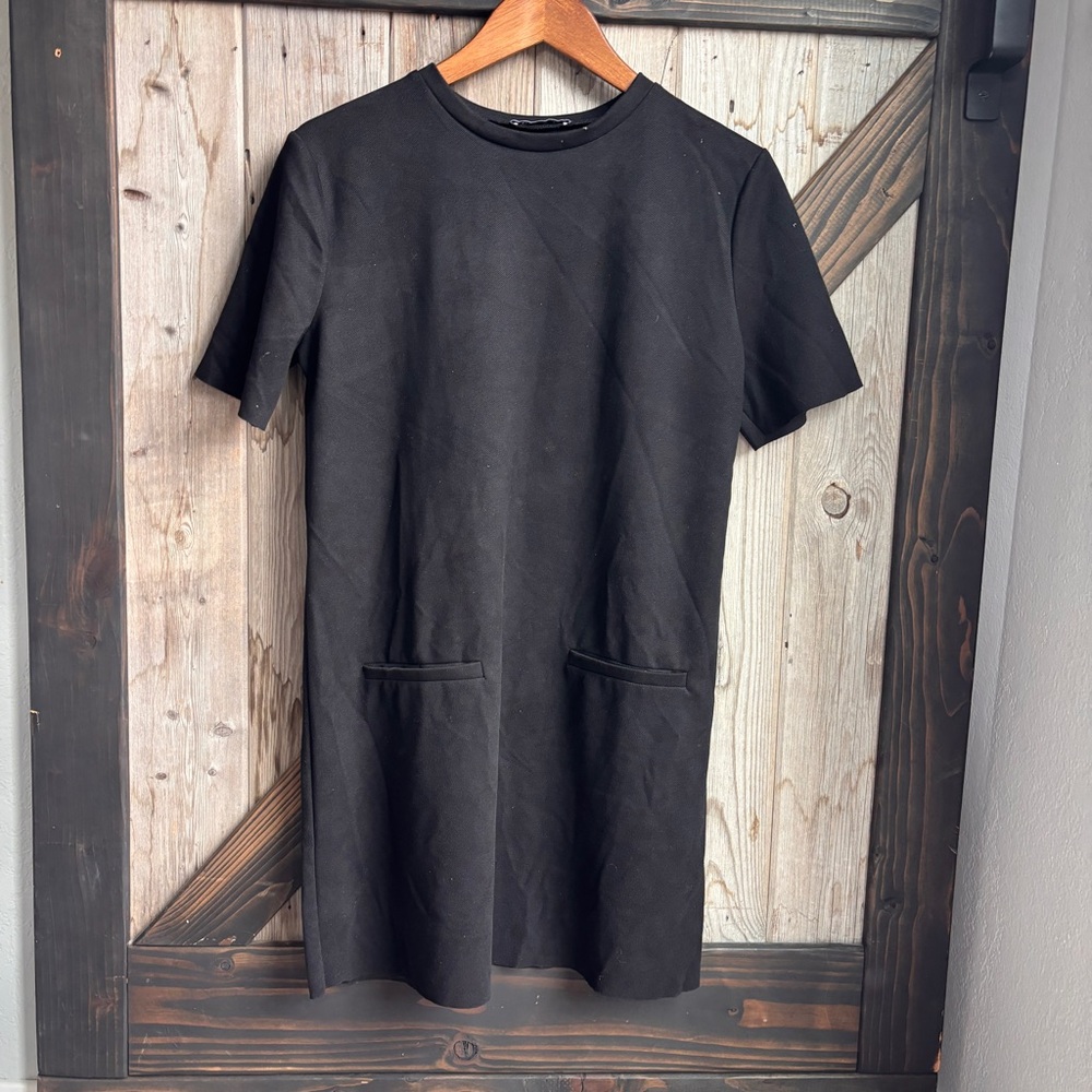 Zara black mini dress size medium